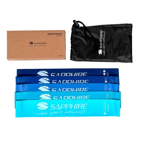 Zestaw gum oporowych Sapphire SG-1314 - niebieskie