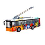 Autobus trolejbus elektryczny LED dźwięki Sapphire Kids SK-108