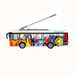 Autobus trolejbus elektryczny LED dźwięki Sapphire Kids SK-108