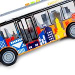 Autobus trolejbus elektryczny LED dźwięki Sapphire Kids SK-108