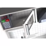Drewniana kuchnia SK-15 z akcesoriami, światełka LED + strój kucharski GRATIS - biała Drewniana kuchnia SK-15 z akcesoriami, światełka LED + strój kucharski GRATIS - biała