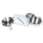 Drewniana kuchnia SK-15 z akcesoriami, światełka LED + strój kucharski GRATIS - biała Drewniana kuchnia SK-15 z akcesoriami, światełka LED + strój kucharski GRATIS - biała