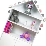Regał z półkami do pokoju dziecka - domek - biały SH-10W Regał z półkami do pokoju dziecka - domek - biały SH-10W