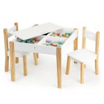 Drewniany stolik z krzesełkami dla dzieci Sapphire Kids SK-17