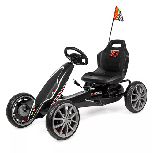 Gokart na pedały Ferrari - czarny Gokart na pedały Ferrari - czarny