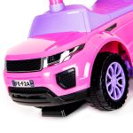 Jeździk pchacz Sport Car 614W z uchwytem - różowy