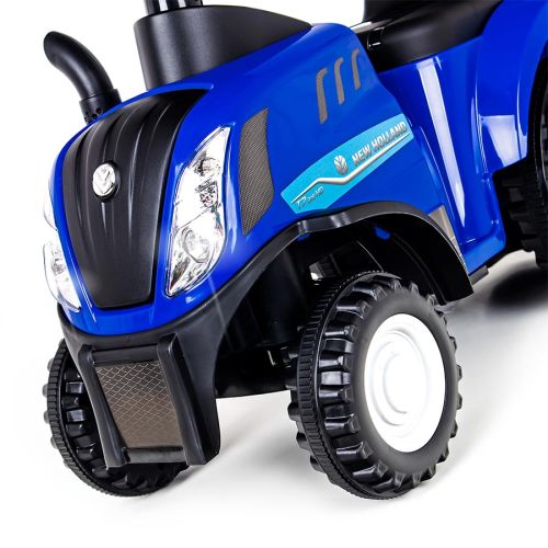 Jeździk pchacz traktor z przyczepą New Holland T7 - niebieski Jeździk pchacz traktor z przyczepą New Holland T7 - niebieski