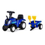 Jeździk pchacz traktor z przyczepą New Holland T7 - niebieski