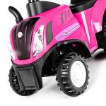 Jeździk pchacz traktor z przyczepą New Holland T7 - różowy