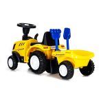 Jeździk pchacz traktor z przyczepą New Holland T7 - żółty