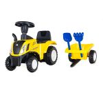 Jeździk pchacz traktor z przyczepą New Holland T7 - żółty