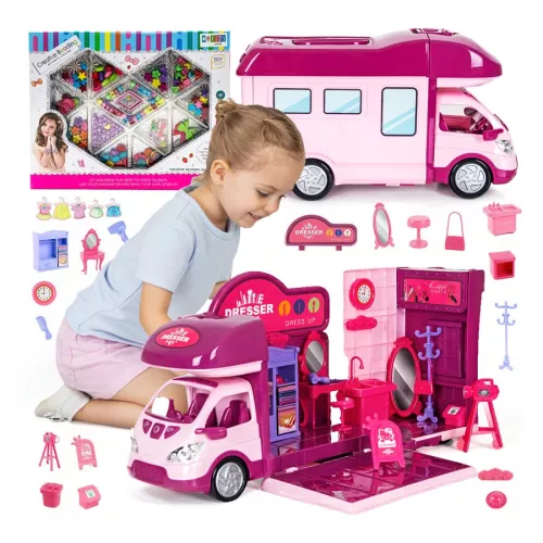 Kamper dla lalek Sapphire Kids SK-77 - LED + dźwięki + KORALIKI