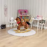 Koń na biegunach Sapphire Kids - ciemny brąz Koń na biegunach Sapphire Kids - ciemny brąz