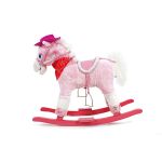 Koń na biegunach TEDDY różowy