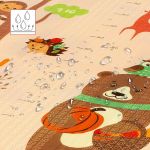 Mata dziecięca składana Nils Fun MD05 Forest 190x150cm