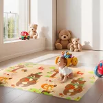 Mata dziecięca składana Nils Fun MD05 Forest 190x150cm