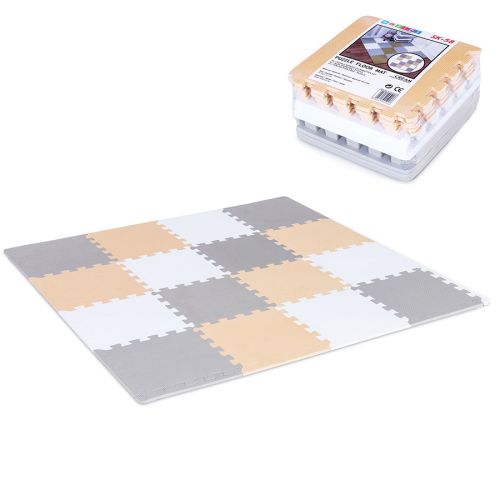 Podłogowa mata puzzle dla dzieci Sapphire Kids SK-58 - kremowa