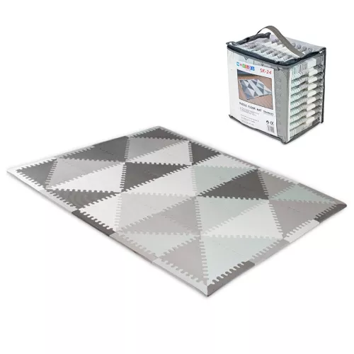 Podłogowa mata puzzle dla dzieci Sapphire Kids SK-24 - Trójkąty Podłogowa mata puzzle dla dzieci Sapphire Kids SK-24 - Trójkąty