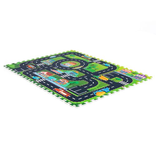 Podłogowa mata puzzle dla dzieci Sapphire Kids SK-59 - City