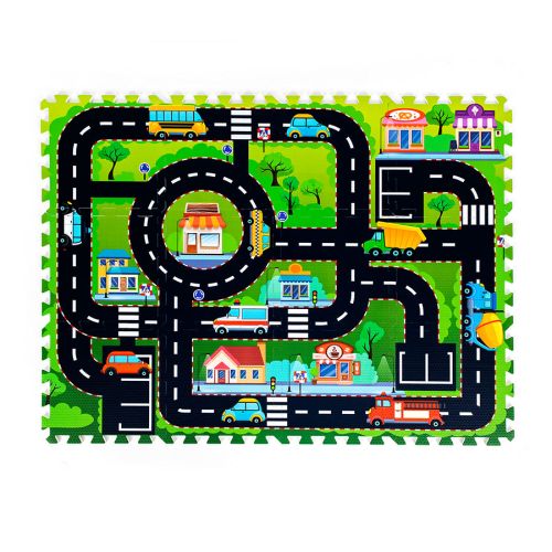 Podłogowa mata puzzle dla dzieci Sapphire Kids SK-59 - City Podłogowa mata puzzle dla dzieci Sapphire Kids SK-59 - City