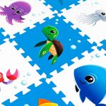 Podłogowa mata puzzle dla dzieci Sapphire Kids SK-84 - Sea