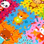 Podłogowa mata puzzle dla dzieci Sapphire Kids SK-87 - ZOO