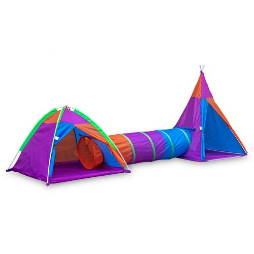 Namiot dla dzieci 3w1 - tipi, tunel, igloo