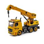 Pojazd do skręcania Sapphire Kids SK-142 3w1 - betoniarka, koparka, dźwig