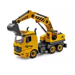 Pojazd do skręcania Sapphire Kids SK-142 3w1 - betoniarka, koparka, dźwig