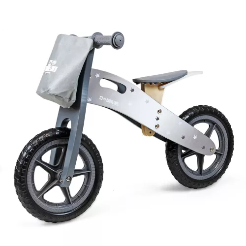 Rowerek biegowy Sapphire Kids Loopy drewniany - szary Rowerek biegowy Sapphire Kids Loopy drewniany - szary