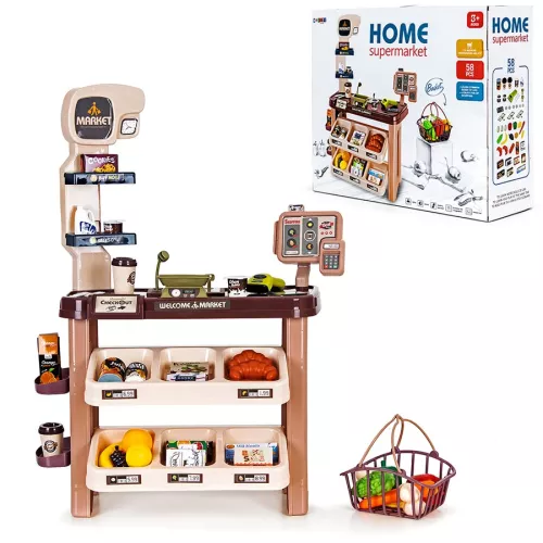 Duży supermarket z koszykiem i akcesoriami Sapphire Kids SK-81 Duży supermarket z koszykiem i akcesoriami Sapphire Kids SK-81