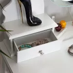 Drewniana toaletka Glamour z oświetleniem LED SH-01W Drewniana toaletka Glamour z oświetleniem LED SH-01W