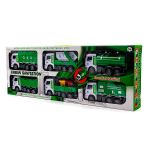 Zestaw pojazdów miejskich Sapphire Kids SK-153 6 szt. - śmieciarka, cysterna Zestaw pojazdów miejskich Sapphire Kids SK-153 6 szt. - śmieciarka, cysterna