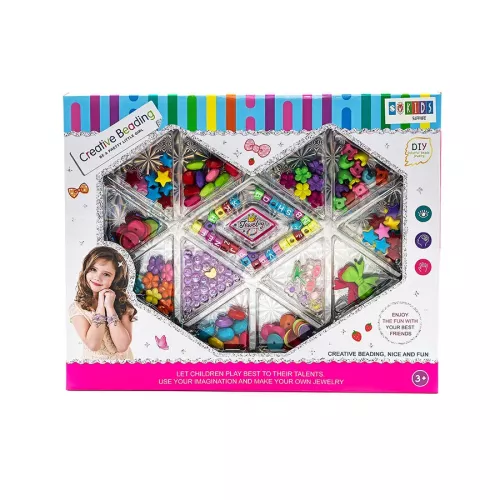 Zestaw koralików 170 szt. do tworzenia biżuterii Sapphire Kids SK-133