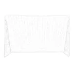 Bramka piłkarska 2w1 Nils BR240P z siatką i panelem do celowania 240x150cm