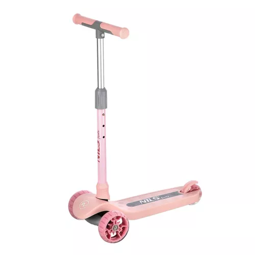 Hulajnoga LED dziecięca Nils Fun HLB09 - różowa