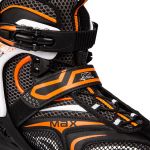Łyżworolki Nils Extreme NA1060S - czarno-pomarańczowe, Rozmiar buta 45