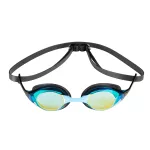 Okularki do pływania Arena Cobra Swipe Mirror - błękitno-czarne Okularki do pływania Arena Cobra Swipe Mirror - błękitno-czarne