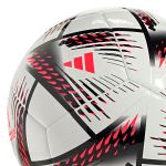 Piłka nożna Adidas Al Rihla Club Ball H57778 - biało-czarno-różowa 5