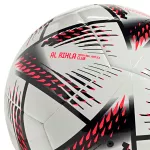 Piłka nożna Adidas Al Rihla Club Ball H57778 - biało-czarno-różowa 5 Piłka nożna Adidas Al Rihla Club Ball H57778 - biało-czarno-różowa 5