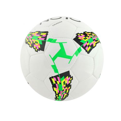 Piłka nożna NO10 Thunder-B - biało-zielona 5 Piłka nożna NO10 Thunder-B - biało-zielona 5