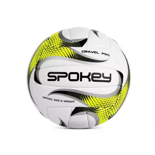 Piłka siatkowa Spokey Gravel pro 927518 biało limonkowa Piłka siatkowa Spokey Gravel pro 927518 biało limonkowa