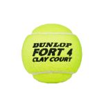 Piłki do tenisa Dunlop Fort Clay Court - puszka, 4 szt.