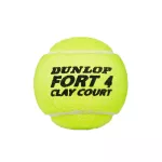 Piłki do tenisa Dunlop Fort Clay Court - puszka, 4 szt.