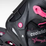 Rolki regulowane dziecięce Coolslide Nachos YG - czarno-różowe Rolki regulowane dziecięce Coolslide Nachos YG - czarno-różowe