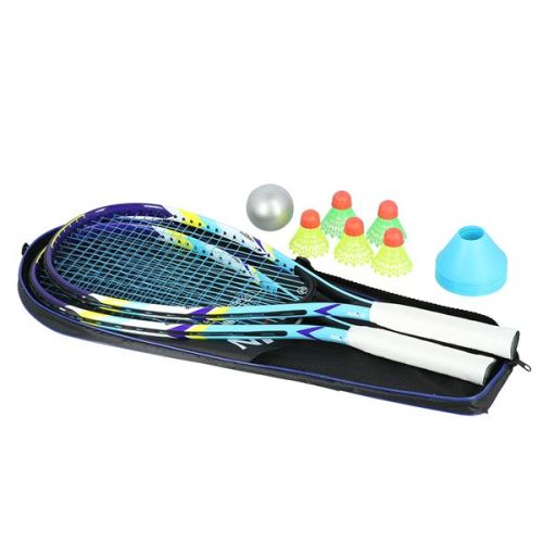 Zestaw do crossmintona Nils NRS005 - 2 rakiety + lotki + znaczniki + piłka + pokrowiec
