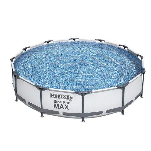 Basen ogrodowy stelażowy Bestway Steel Max 12FT 56416 366x76cm + pompa z filtrem 58381 Basen ogrodowy stelażowy Bestway Steel Max 12FT 56416 366x76cm + pompa z filtrem 58381