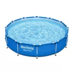 Basen ogrodowy stelażowy Bestway Steel PRO 12FT 56681 366x76cm + pompa z filtrem 58381