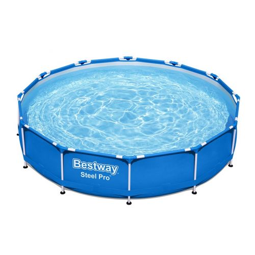 Basen ogrodowy stelażowy Bestway Steel PRO 12FT 56681 366x76cm + pompa z filtrem 58381 Basen ogrodowy stelażowy Bestway Steel PRO 12FT 56681 366x76cm + pompa z filtrem 58381