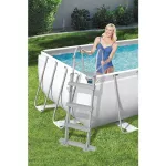Basen ogrodowy stelażowy Bestway Power Steel 56441 404x201x100cm + pompa z filtrem 58383
